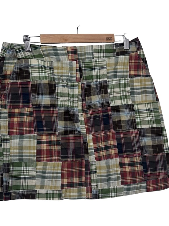 Marina Luna Dresses & Skirts - Marina Luna Madras Plaid Patchwork Short Skirt Womens 12 Preppy Golf Casual